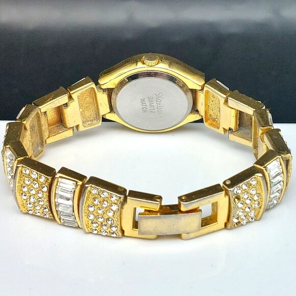 Xanadu Gold-Tone Womens Quartz Watch With Rhinestones & Crystal Accents - Picture 7 of 8